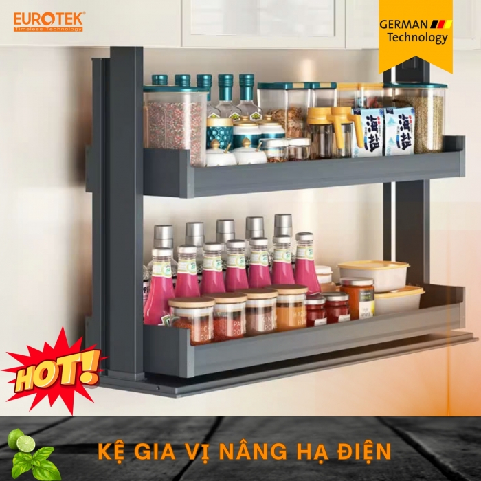 Kệ Gia Vị Điện Cảm Ứng Chạm EUGV800 Eurotek