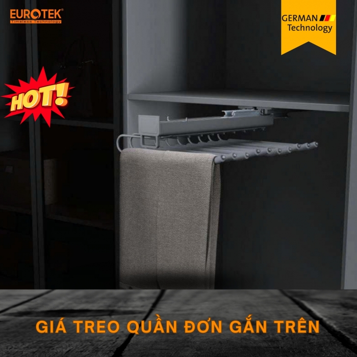 Giá Treo Quần Đơn Gắn Trên EU-11B Eurotek
