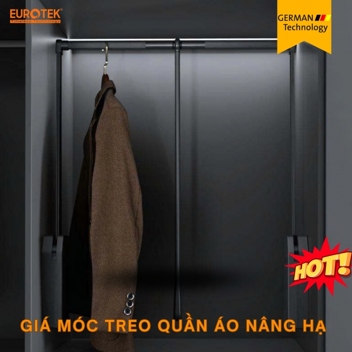 Giá Móc Treo Quần Áo Nâng Hạ EU-700 Eurotek
