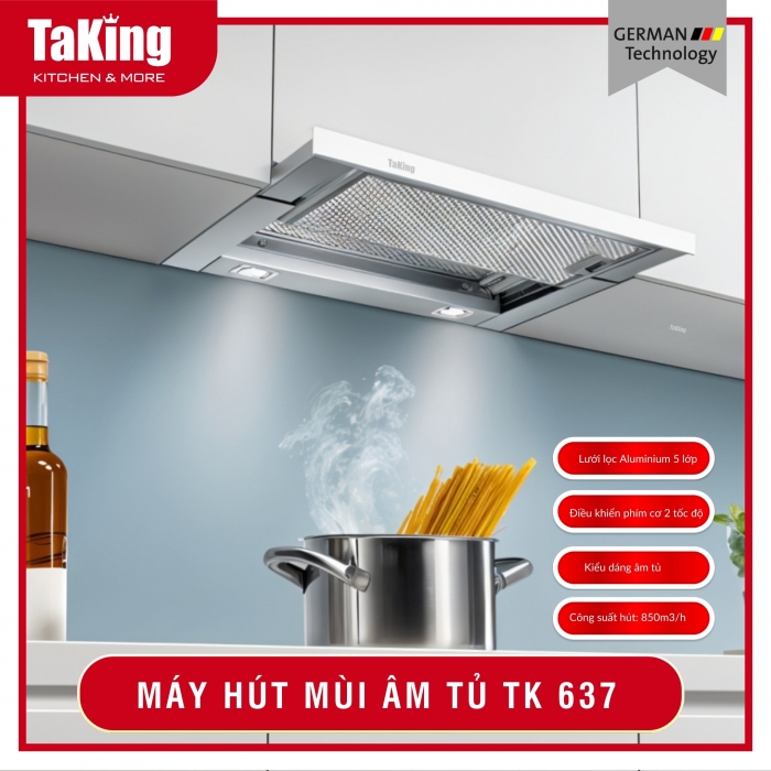Máy Hút Mùi Âm Tủ TK 637H TaKing