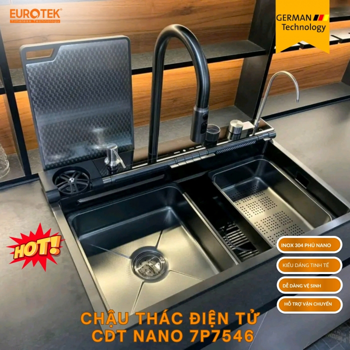 Chậu Thác Điện Tử CDT 7P7546 Nano Eurotek