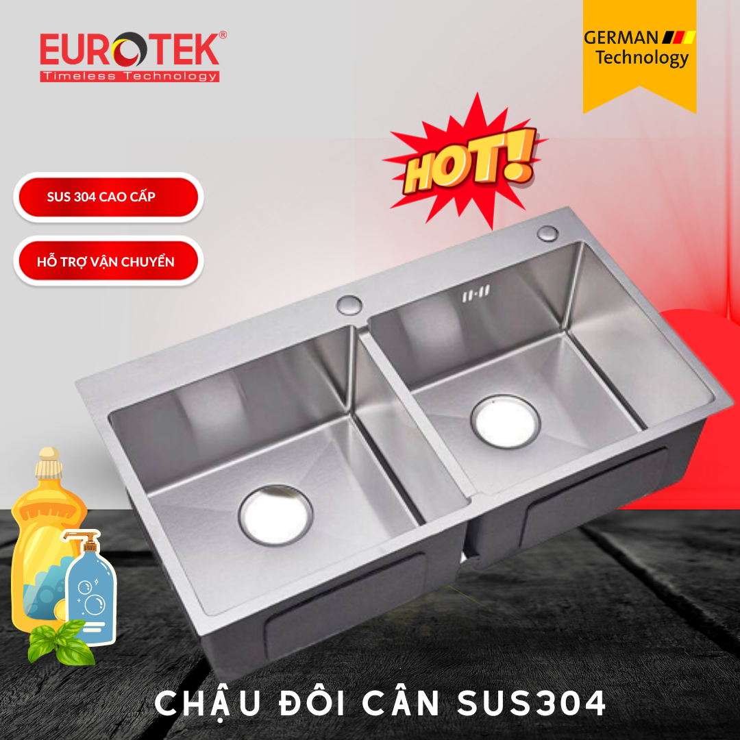 Tất cẩ sản phẩm của Eurotek đều được nhập khẩu nguyên chiếc theo tiêu chuẩn Châu Âu, đa dạng, chất liệu, kích thước và thiết kế giúp bạn yên tâm trong lựa chọn để tối ưu không gian sống. 