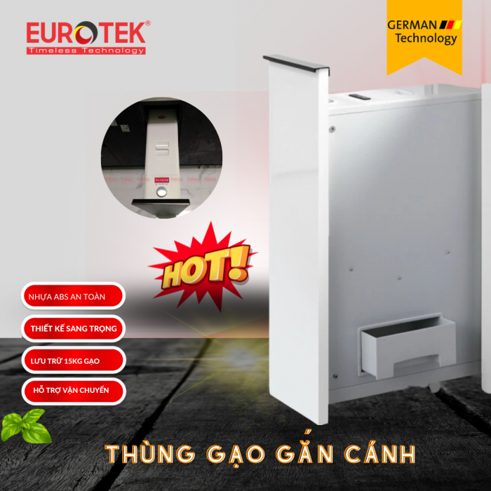 Thùng Gạo Gắn Cánh Eurotek