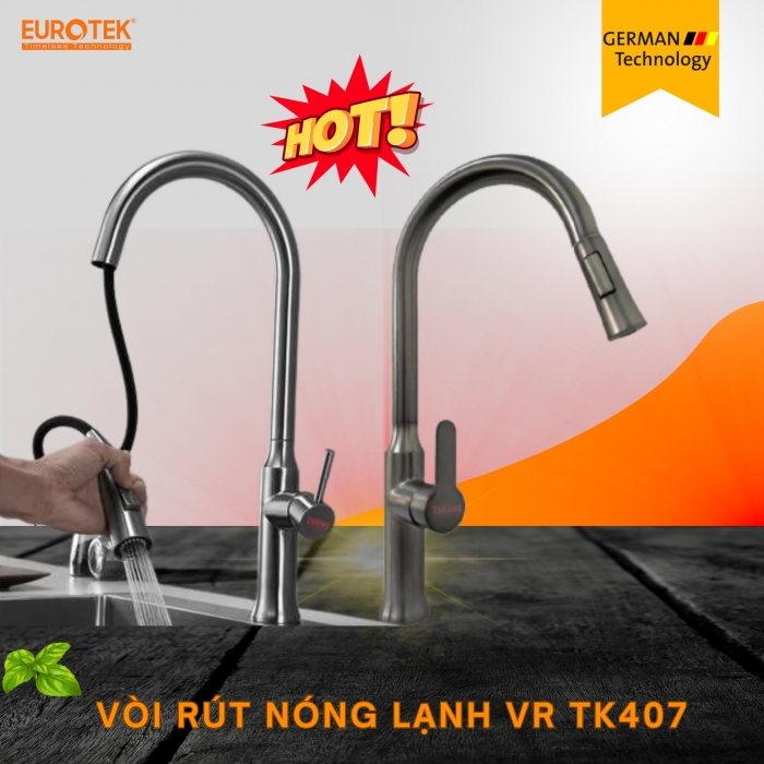 Vòi Chén Nóng Lạnh VR TK407 Eurotek